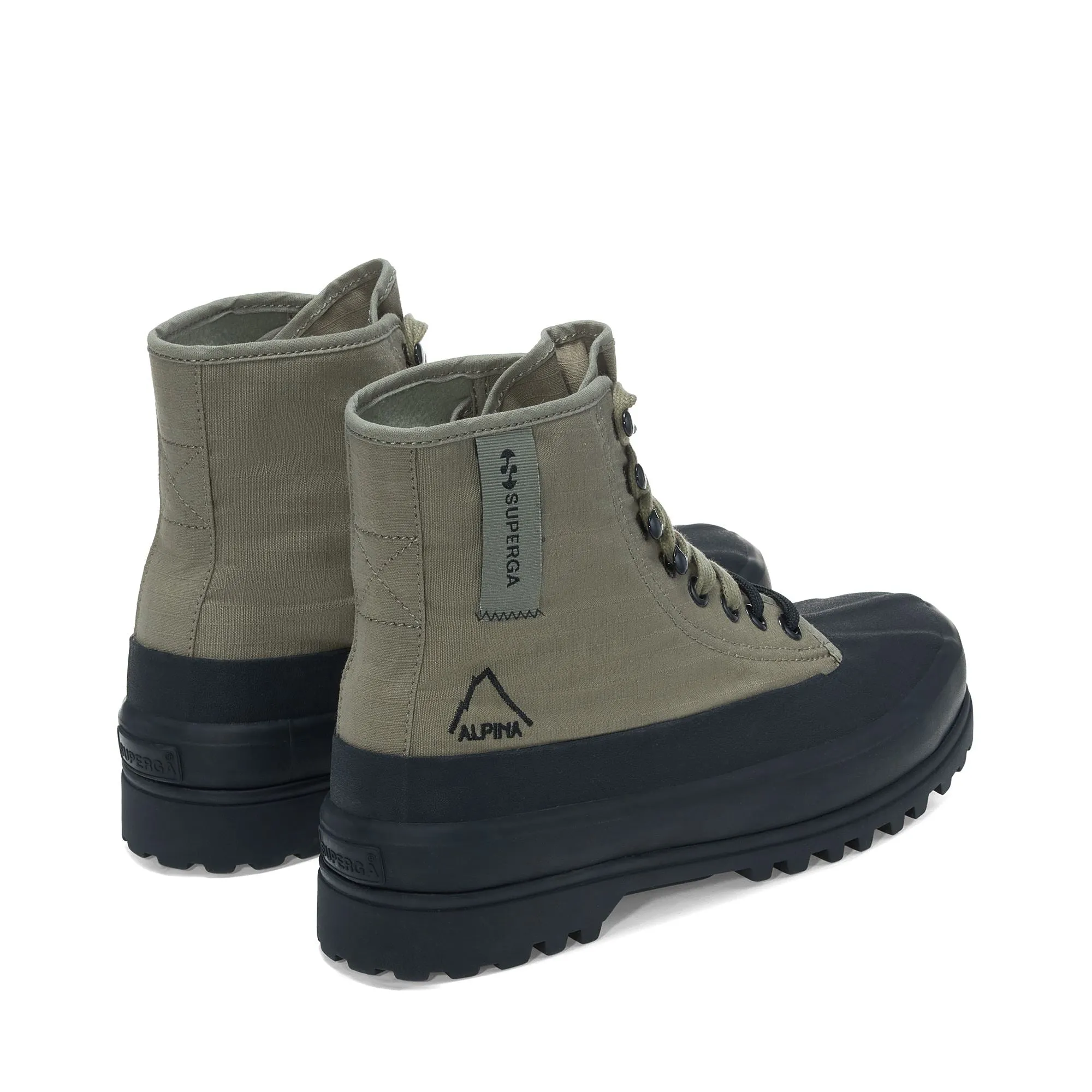 2481 ALPINA RIPSTOP - Ankle Boots - Laced - Unisex - GREEN SAFARI-BLACK