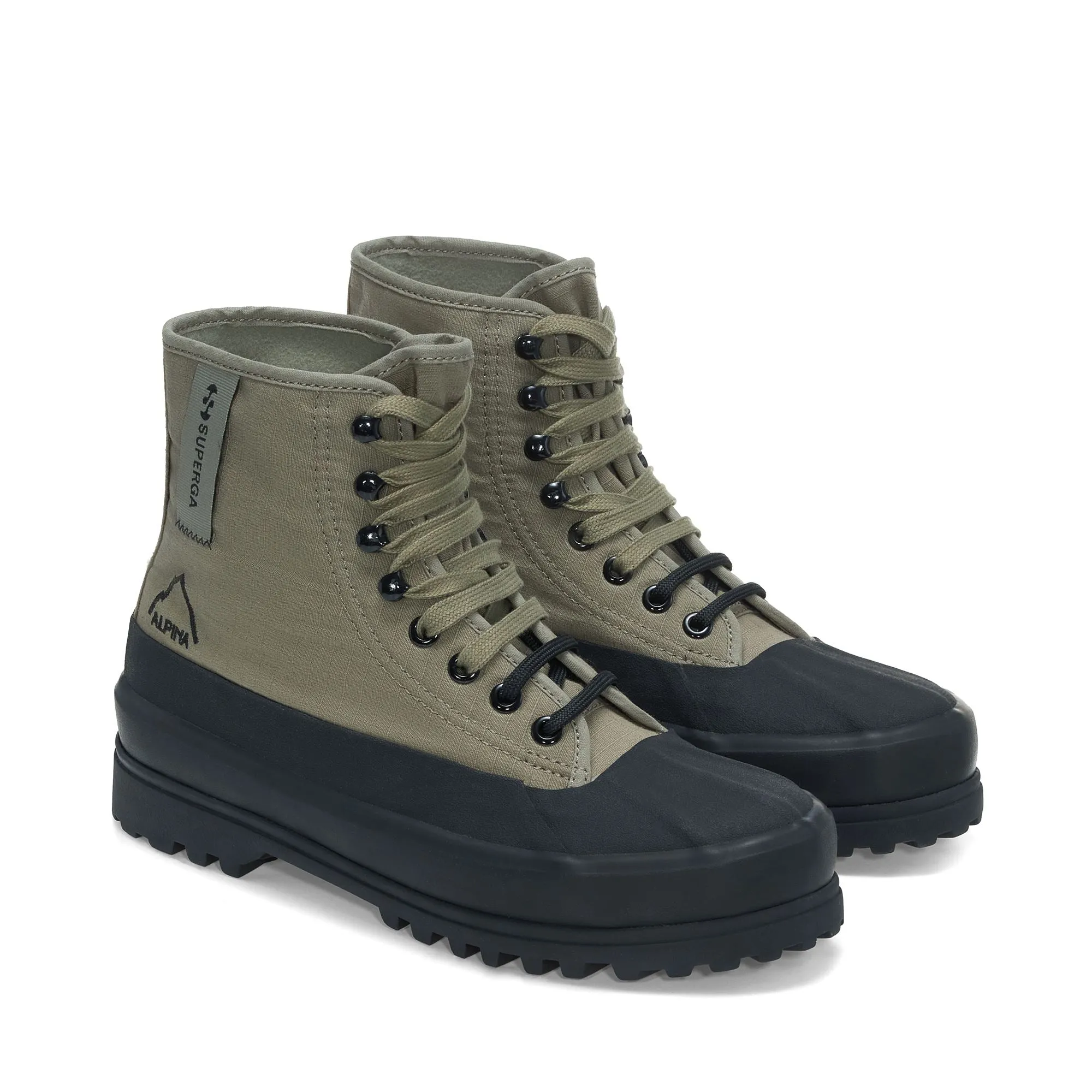 2481 ALPINA RIPSTOP - Ankle Boots - Laced - Unisex - GREEN SAFARI-BLACK