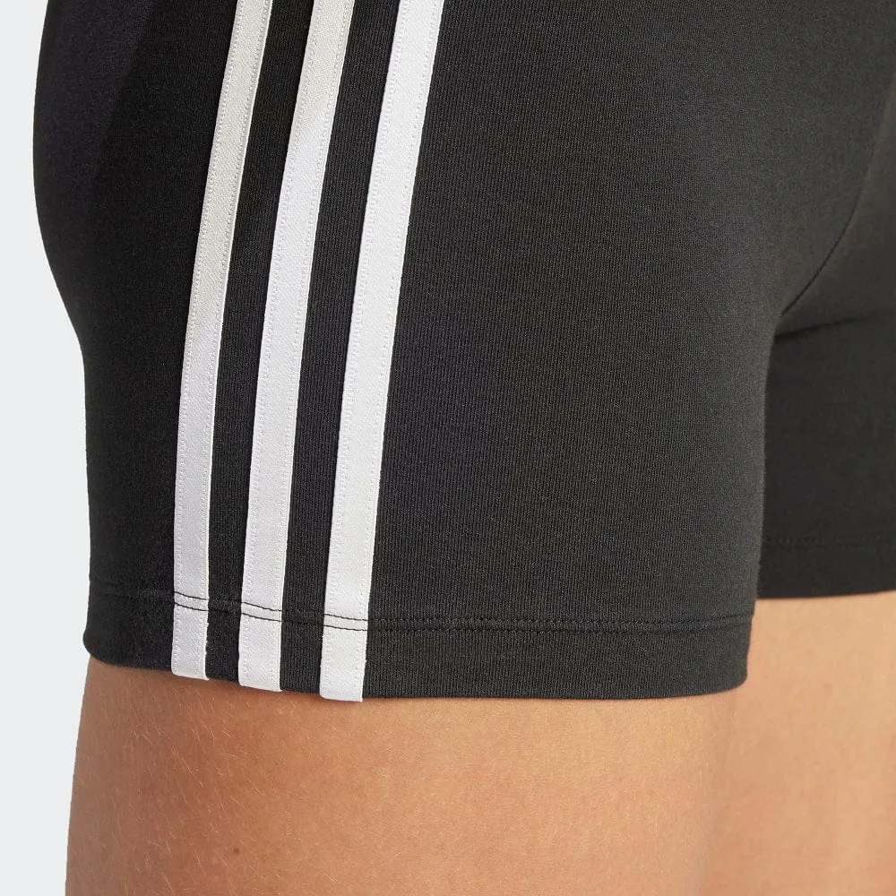 adidas Womens Adicolor 3-Stripes 1/4 Leggings - Black