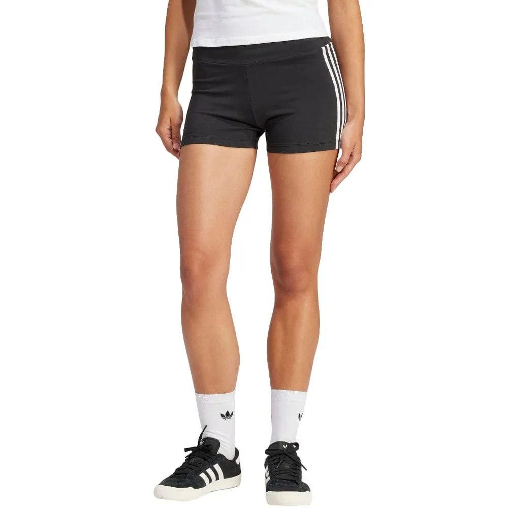 adidas Womens Adicolor 3-Stripes 1/4 Leggings - Black