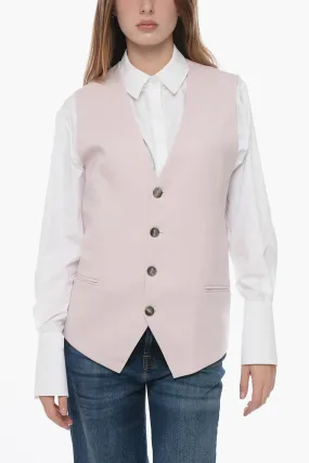 Ami Alexandre Mattiussi Virgin Wool Vest with Oversized Fit S Standard size