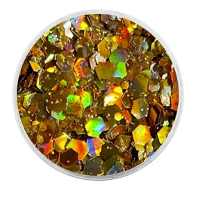 Biodegradable Holographic Copper Glitter - Festival Glitter Mix (BioPennies)