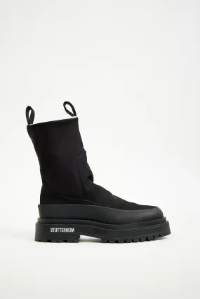 Black Suede Rough Walker Boot