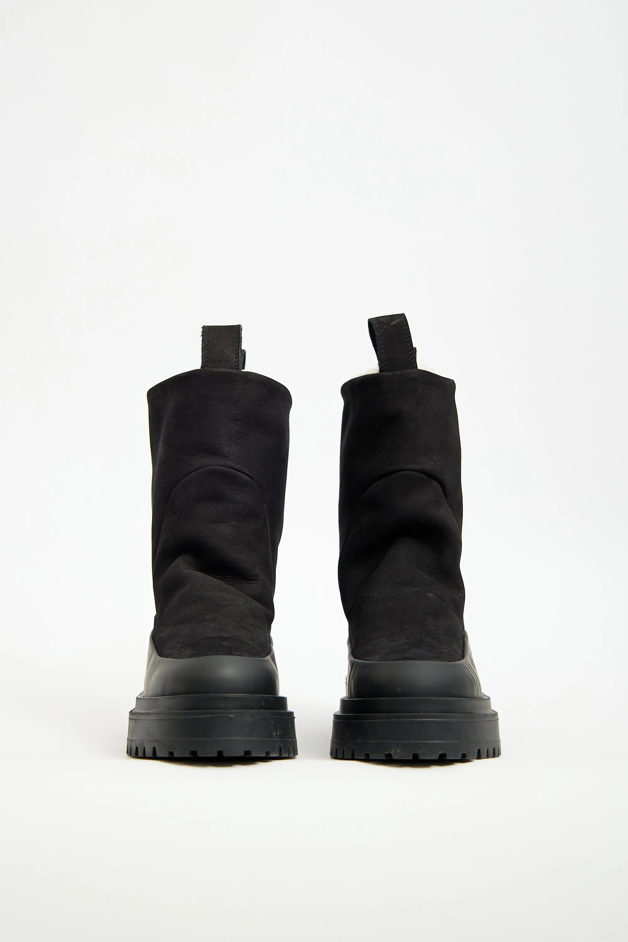 Black Suede Rough Walker Boot