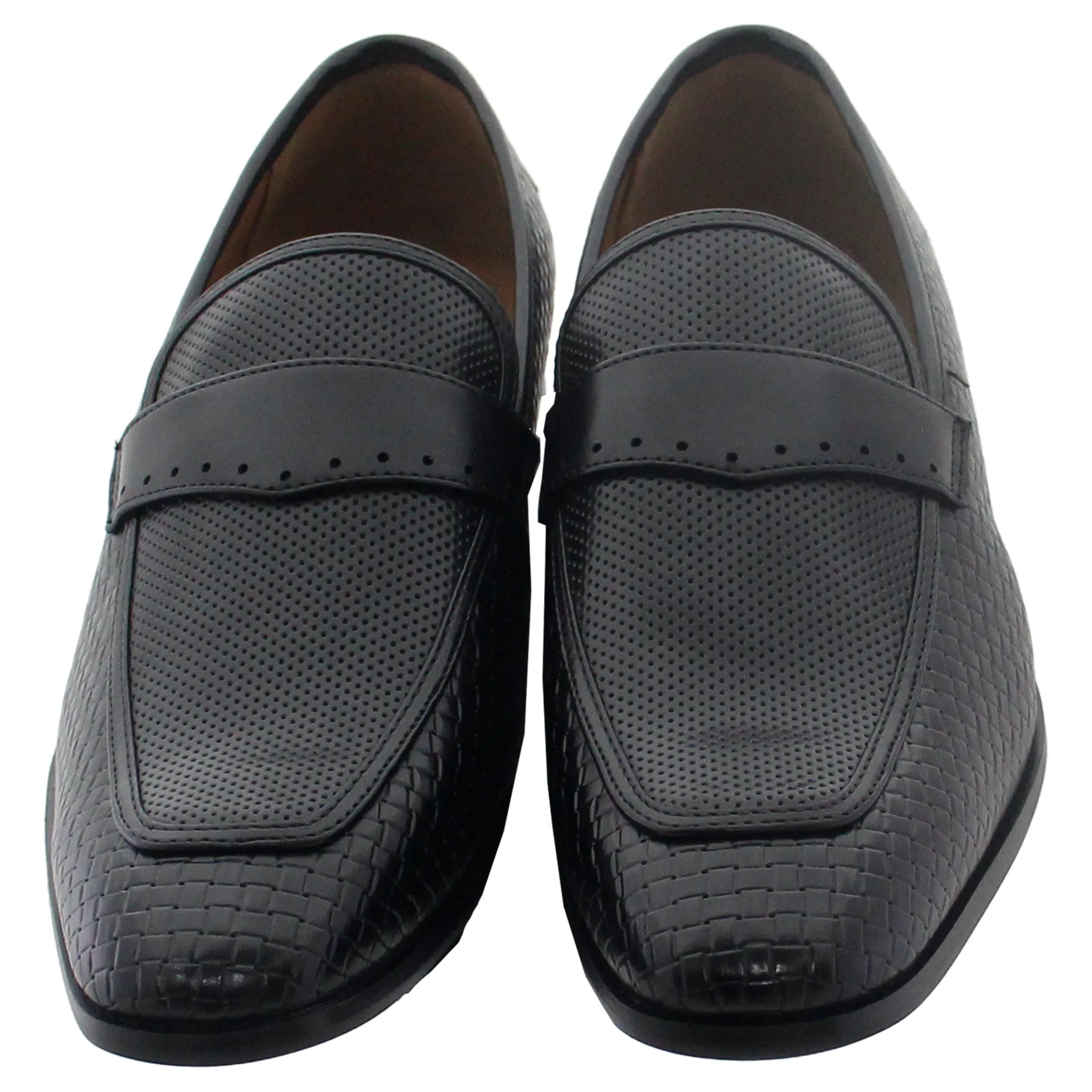 Black Woven Slip On