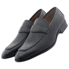 Black Woven Slip On