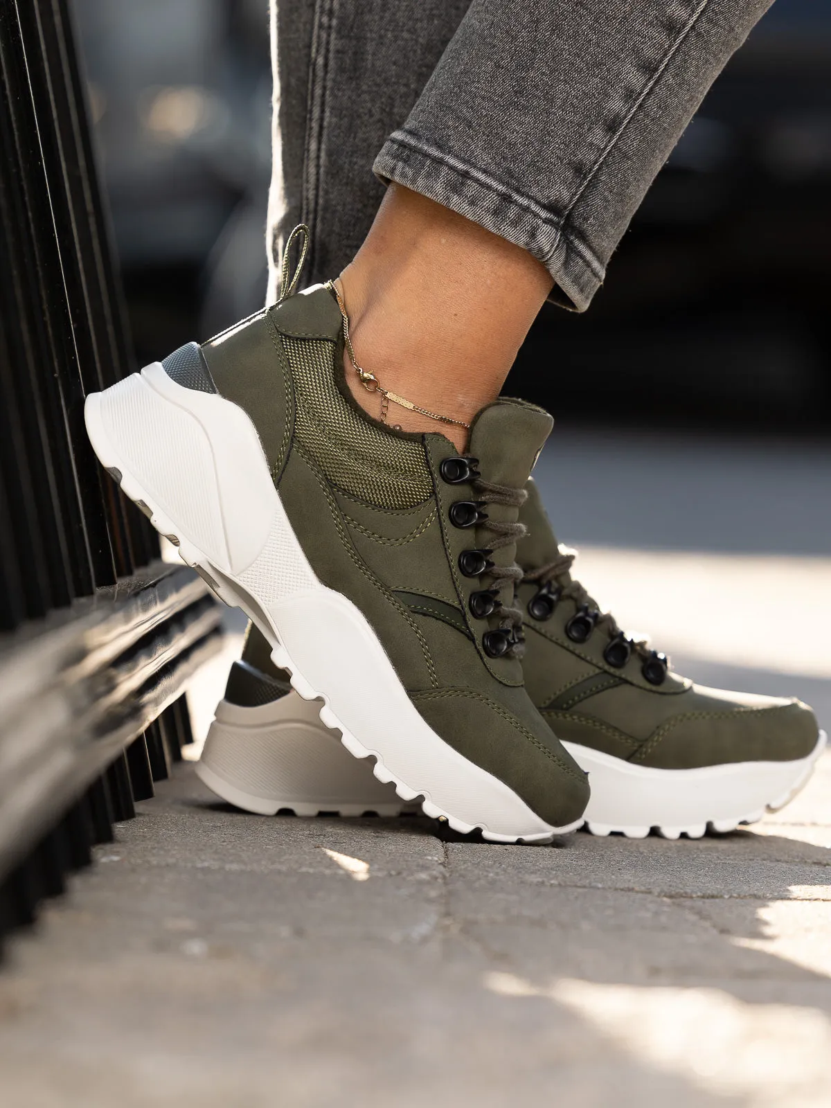 Chunko Low - Olive Green