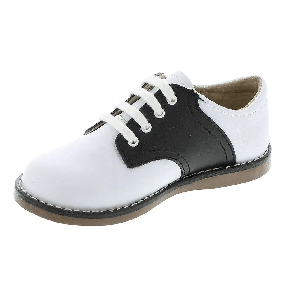 Footmates Childrens Shoes - Cheer Saddle Oxford - White / Black