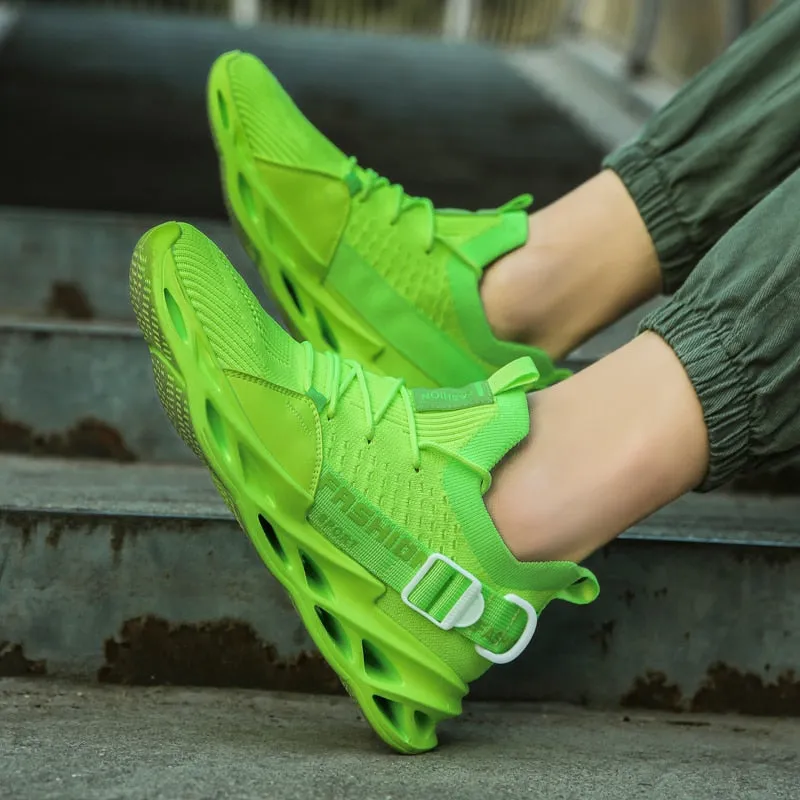 Green Sneakers Running Shoes