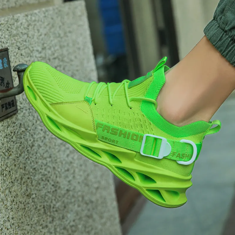 Green Sneakers Running Shoes