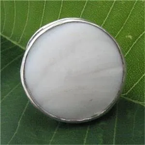 Hadar Designers Motger of Pearl MOP Ring Chunky Ring Gift for Israeli Women