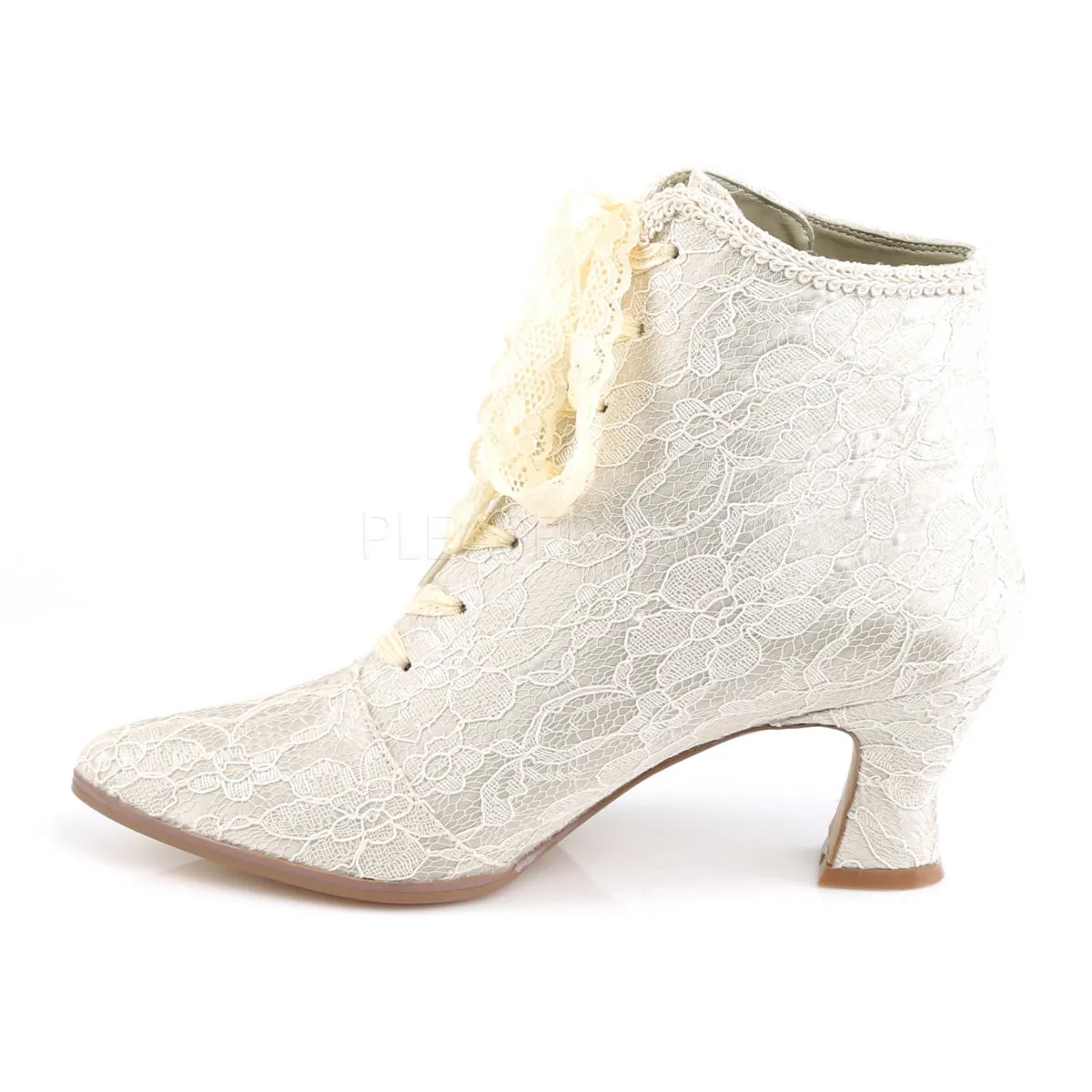 Lace Overlay Ankle Bootie 2.75-inch Heel PS-VICTORIAN-30