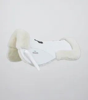 Merino Wool Saddle Pad - Half Pad White/Natural Wool