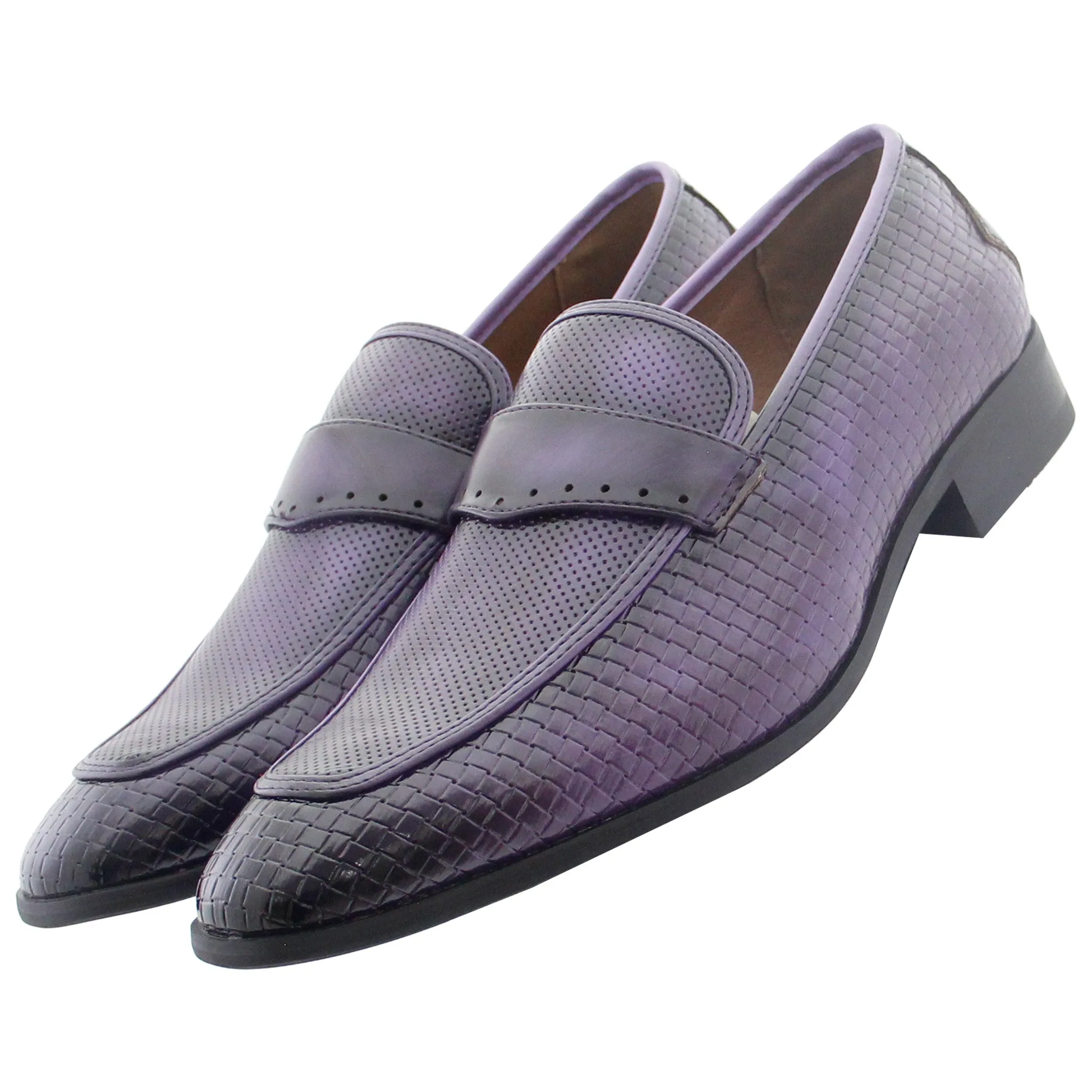 Purple Woven Slip On