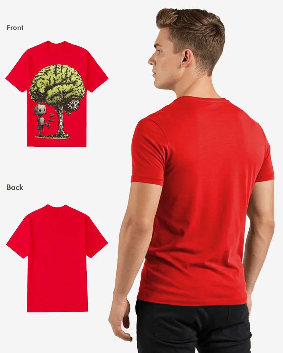 Regular Fit T Brain Front Graphic T Shirt : Gwpbast5054 - 3 Colors