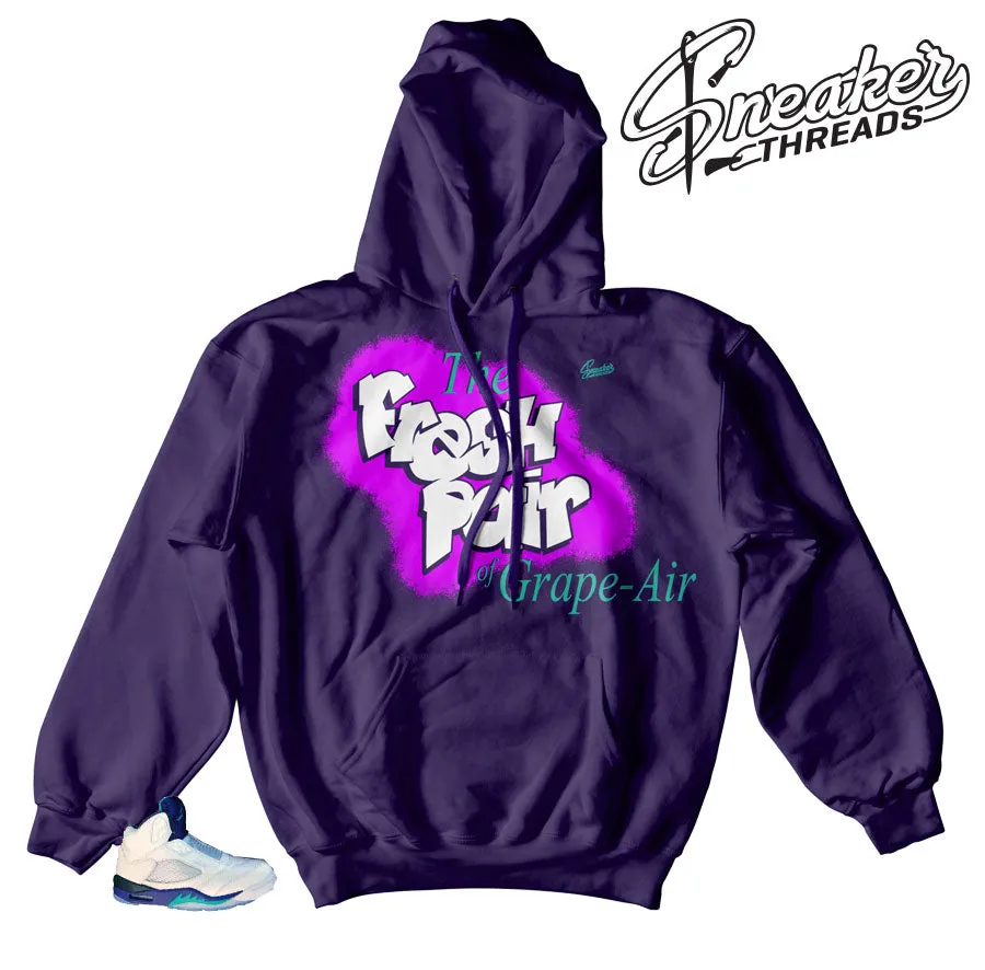 Retro 5 Grape Grape-Air Hoody