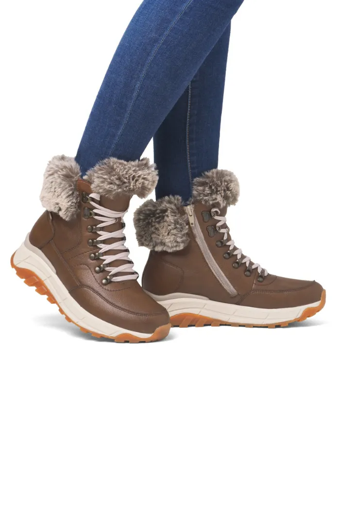 Rieker Lambs Wool Lined Lace Boot
