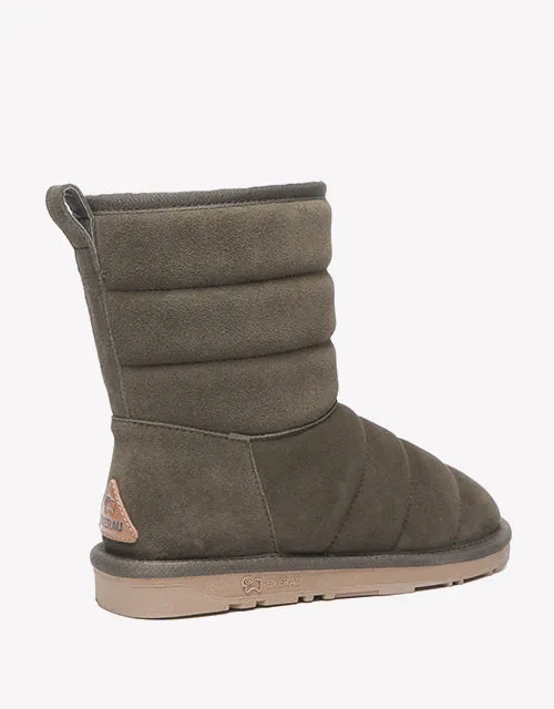 Short Puffer in Army Green
