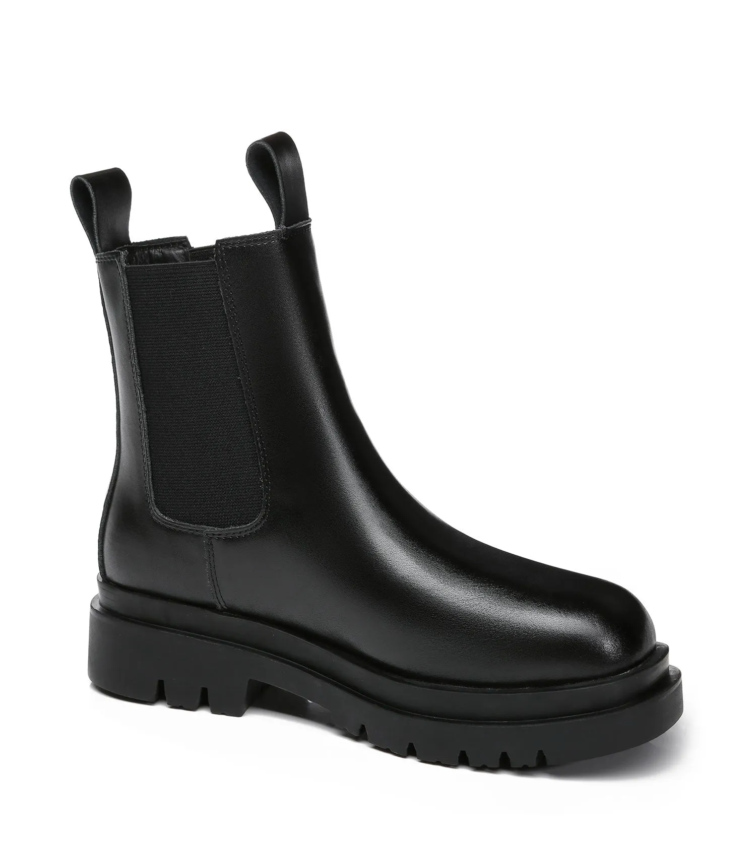 TARRAMARRA Vaneta Women Black Boots Sheepskin Wool Lining