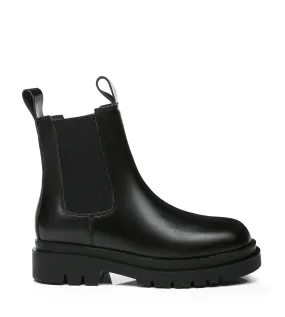 TARRAMARRA Vaneta Women Black Boots Sheepskin Wool Lining