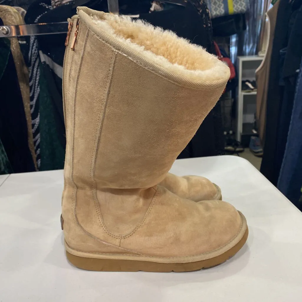 UGG wool lined suede boots 8