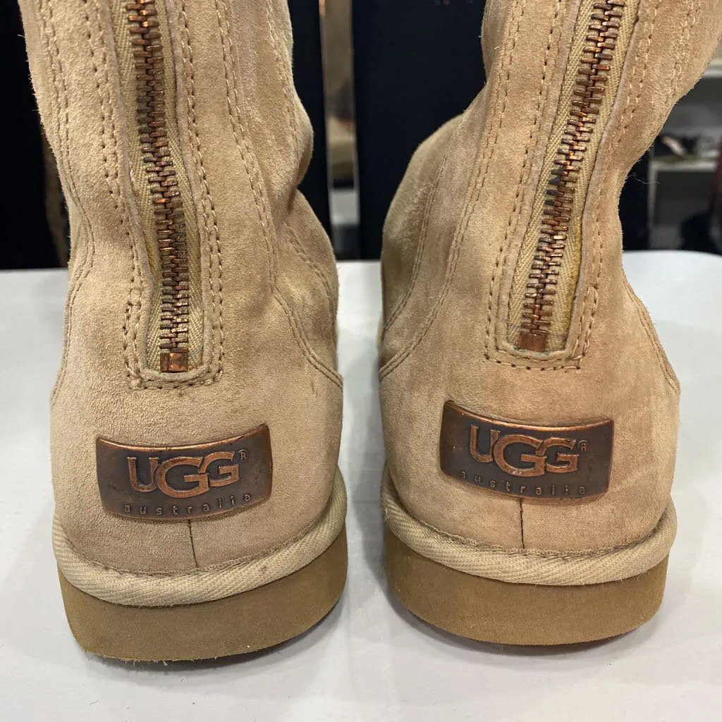 UGG wool lined suede boots 8