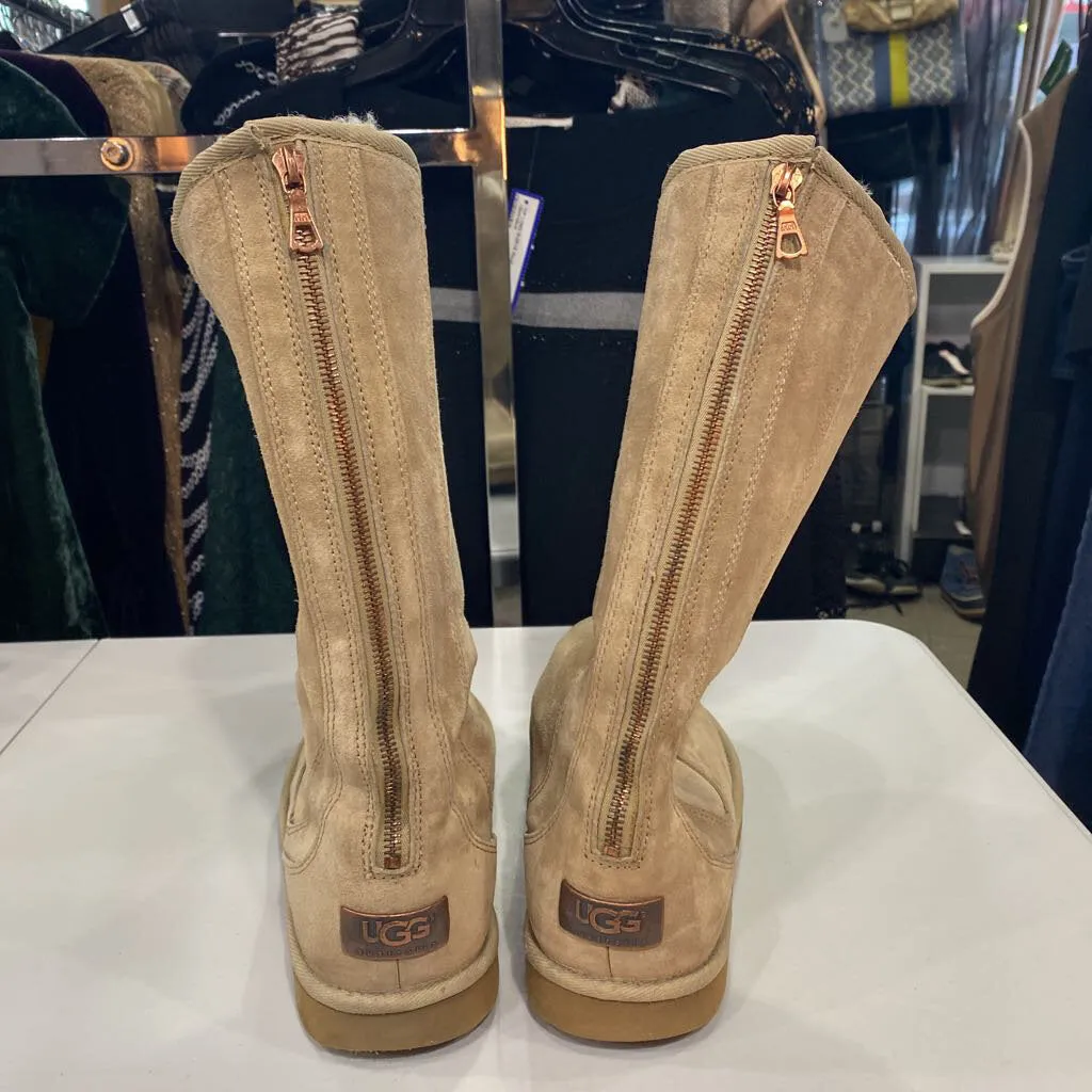 UGG wool lined suede boots 8